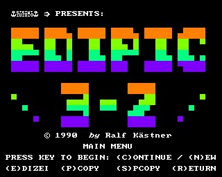 EP32 Hauptmenü EP32 Hauptmenü