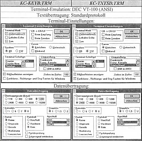 Terminal Einstellungen